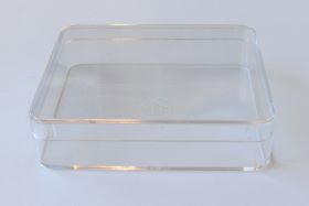 77x66x19mm clear plastic box - each