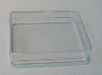 101x81x23mm clear plastic box - each